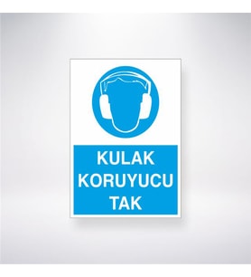 Kulak Koruyucu Tak 21x28 Arkası Yapışkanlı Levha