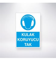 Kulak Koruyucu Tak 21x28 Arkası Yapışkanlı Levha