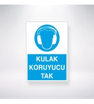 Kulak Koruyucu Tak 21x28 Arkası Yapışkanlı Levha