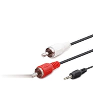 3.5 Mm To 2Rca Kablo 2Lıne 1.5M Siyah HDX1042 TG-V 9095