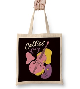 Cello Cellist Musical Instrument Orchestra Classical Music Bez Çanta Uzun Saplı