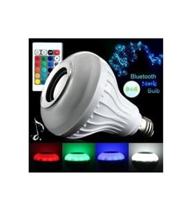 Yeni Nesil Bluetooth Hoparlörlü Kumandalı Rgb Akıllı Led Ampul 16 Renk Bluetooth Ampul