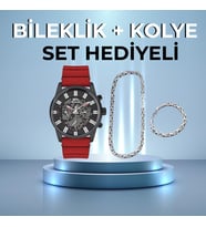 Slazenger SL.09.1939.2.03 Quartz Silikon Kırmızı 46 mm Erkek Kol Saati