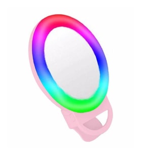 Şarjlı Aynalı Rgb Renkli Ring Light Selfie Işığı