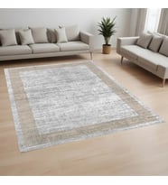 Eliana Home Dijital Baskı Yıkanabilir Kaymaz Taban Salon Halısı Ve Yolluk LN064-FNL337 (Sarı)
