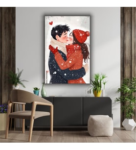 SEVGİLİLER GÜNÜ  14 ŞUBAT  AŞK Temalı Dekoratif Cam Tablo