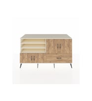 Kronos Konsol 5 Raflı Tek Çekmeceli 4 Kapaklı 176x59x99 Aytaşı-Çam