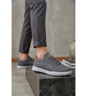 Elit ASYLD228 Erkek Klasik Sneaker Füme