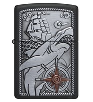 Zippo Shark Shıp Emblem 48120 (8-1) Çakmak