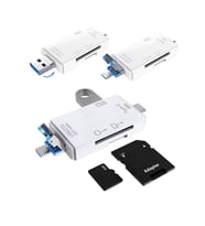 Type-C OTG Kart Okuyucu USB Hub – SD/TF Hafıza Kart Desteği, Telefon ve Bilgisayar Uyumlu