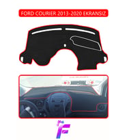 FORD COURIER EKRANSIZ (2013-2020) Torpido Örtüsü Güneşten Korur Kolay Montaj Tam Uyum E75