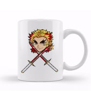Rengoku Demon Slayer Kupa Bardak Porselen