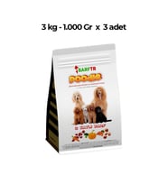 3 Katlı Barf Köpek Maması 3 Kg 1000 gr Tekli Ambalajlarda