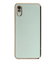 Redmi 9A Kılıf Volet Silikon - Açık Yeşil