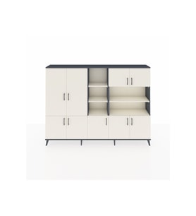 Arges Dolap 14 Raflı 9 Kapaklı 220x30x163 Antrasit-Aytaşı