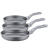3255 Döküm 3 Parça Tava Seti Gri
