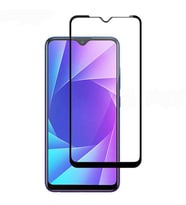 Realme 6İ Ekran Koruyucu Full Kavisli Tam Kaplayan 5D HD Cam (Siyah)