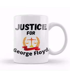 Justice For George Floyd Black Lives Matter 2021 Kupa Bardak Porselen