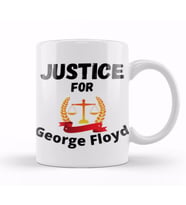 Justice For George Floyd Black Lives Matter 2021 Kupa Bardak Porselen