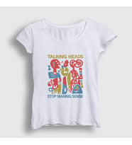 Presmono Kadın Beyaz Stop Making Sense Talking Heads T-Shirt 493607tt (Beyaz)