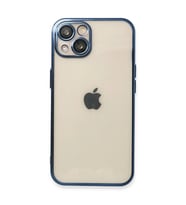 Apple İphone 13 Kılıf Razer Lensli Silikon - Lacivert