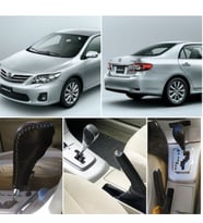 Corolla Uyumlu 2007/2012 Otomatik Vites ve el freni Kılıfı Hakiki Deri El Yapımı (Kırmızı)
