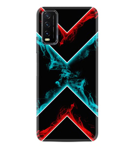Vivo Y20S Kılıf Silikon Desen Özel Seri Smoke 1728