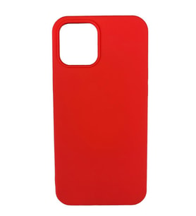 iPhone 12 Pro Max ile Uyumlu Cappy Silikon Kılıf Kırmızı