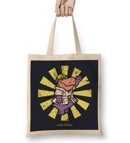 Peter Potamus Retro Japanese Bez Çanta Uzun Saplı