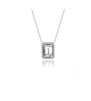 BAGET 925 AYAR SWAROVSKİ TAŞLI KOLYE