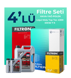 Filtron Nissan Navara 2.5 Dizel Filtre Bakım Seti Liqui Moly Motor Yağlı (2006-2015) 4 Lü