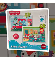 Fisher Price Bebek Puzzle baby puzzle 2 in 1 24 ve 12  parça 2+ yaş 1 kutu