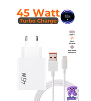 Xiaomi 45W Turbo Şarj Aleti Redmi Note 15 5G - Note 15 Pro 5G Uyumlu Type-C 45 Watt Hızlı Şarj Cihazı Adaptör Ve Kablo Set