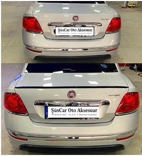 Fiat Linea Bagaj Üstü Spoiler Bagaj Çıtası Piano Black