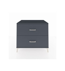 Kronos Şifonyer 2 Çekmeceli 88x59x80 Antrasit-Antrasit
