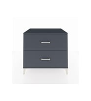 Kronos Şifonyer 2 Çekmeceli 88x59x80 Antrasit-Antrasit