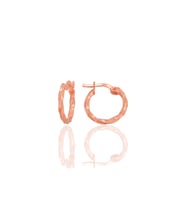 Gümüş rose 17 mm Şarnel Burgu Halka SGTL12824ROSE