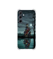 PrintiFy Samsung Galaxy A35 ile Uyumlu Simya Serisi Gölge Ve Cam Tasarımlı Uv Baskılı Köşe Korumalı Antişok Kılıf
