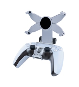 PS5 denetleyici uyumlu Ayarlanabilir  Cep Telefonu Gamepad Tutucu-0527 (Beyaz)