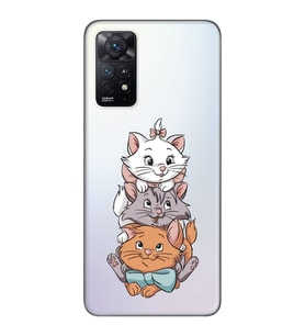 Xiaomi Redmi Note 12 PRO 4G Uyumlu Marie Kedi Tasarımlı Şeffaf Telefon Kılıfı