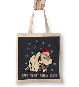 Appa Merry Christmas Avatar Bez Çanta Uzun Saplı
