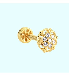 Altın Tragus Piercing 14 Ayar 