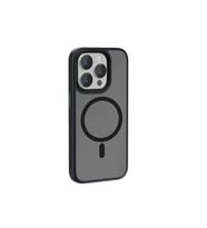 Vendas iPhone 15 Pro Max Uyumlu Felix Serisi Magsafe Şarj Özellikli Kamera Korumalı Mat Drop Magic Silikon Kılıf (Siyah)