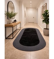 YÜNTEKS Rabbit Soft Hasır Dekoratif Halı / Oval / Modern / Şık /Lüx /Dekoratif