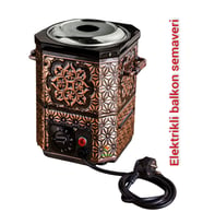 Bakır Nostaljik semaver Elektrikli Nostaljik Bahçe Semaveri Bakır Demlikli Elektrikli Bakır Semaver