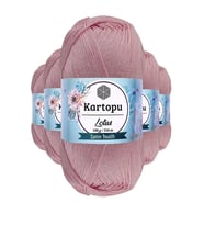 Northcity 5 Adet Lotus Bikini Büstiyer Bluz Örgü İpi K768 Açık Pembe