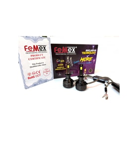 FEMEX H1 LED XENON LED HEADLİGHT FEMEX SUPER MORE CSP SUPERIOR ETI CHİPSET RADYATÖR SOĞUTMALI