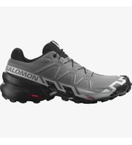 Salomon 417380 Speedcross 6 Quiet Shade/Black/Pearl Blue Erkek Outdoor Ayakkabı (Gri)