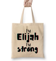 Elijah Name Custom Design Gift Baby-Gift For Him Bez Çanta Uzun Saplı