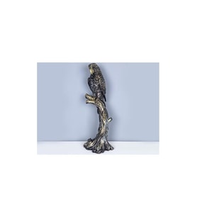 Biev Dekoratif Polyester Bronz Rengi Papağan HBO003